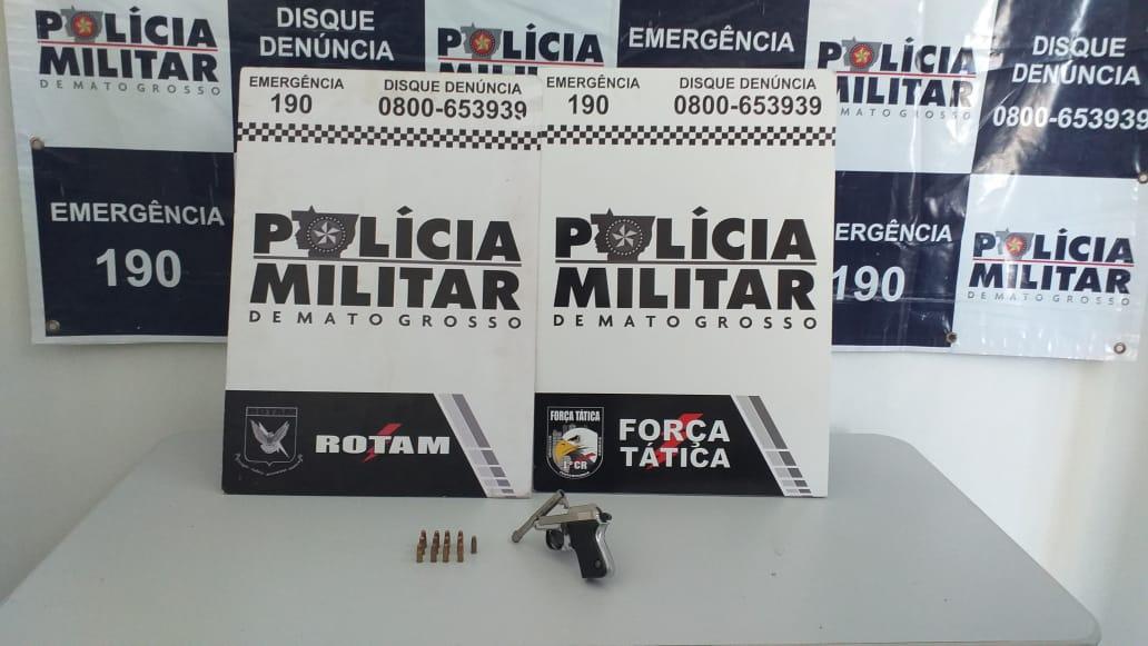 Homem com passagens pela polícia é preso com armas e munições
