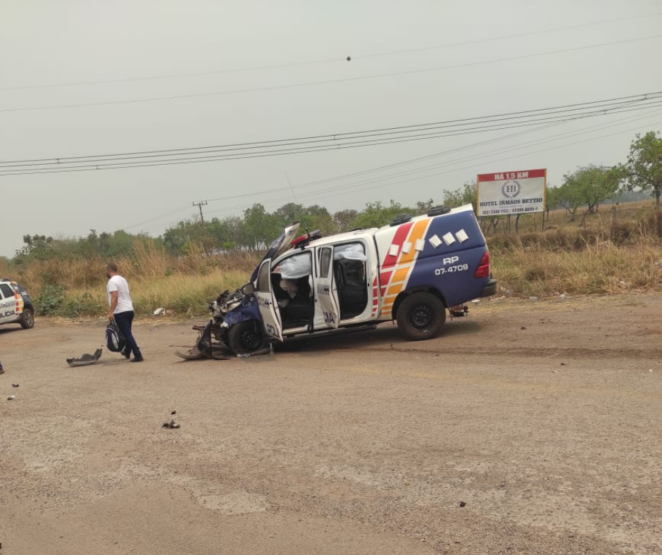 Viatura de Sapezal se envolve em acidente em Jangada