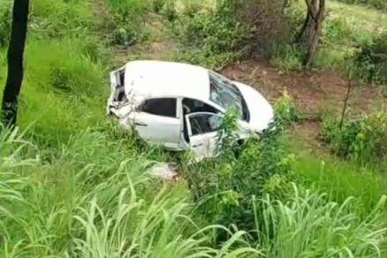 Motorista morre e dois ficam feridos após capotamento na Serra do Parecis