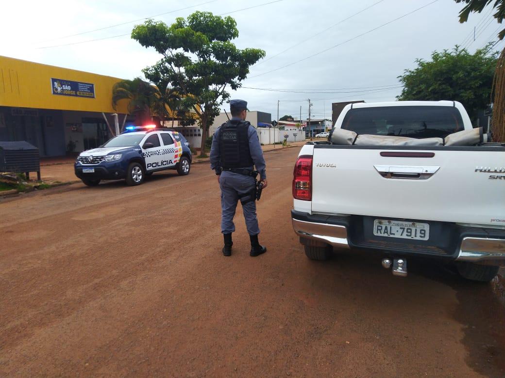 PM de Sapezal recupera veículo roubado em Tangará da Serra