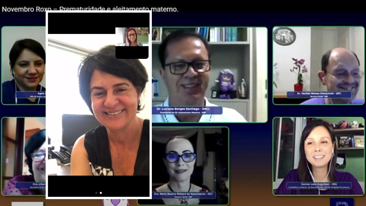 Presidente da Câmara participa de live com fundadora da ONG Prematuridade.