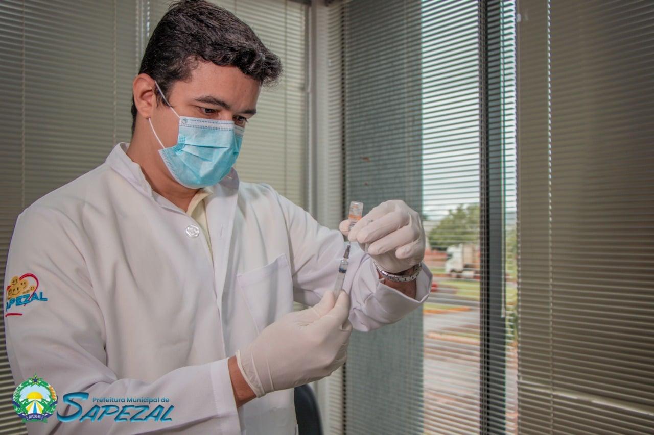 Relatório aponta que em Sapezal, 341 receberam as duas doses da vacina e outros 187 apenas a primeira