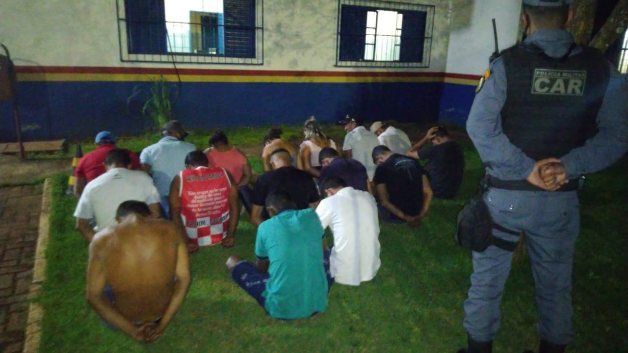 PM de Sapezal prende 60 pessoas em aglomerações; Multas de R$ 500 foram aplicadas