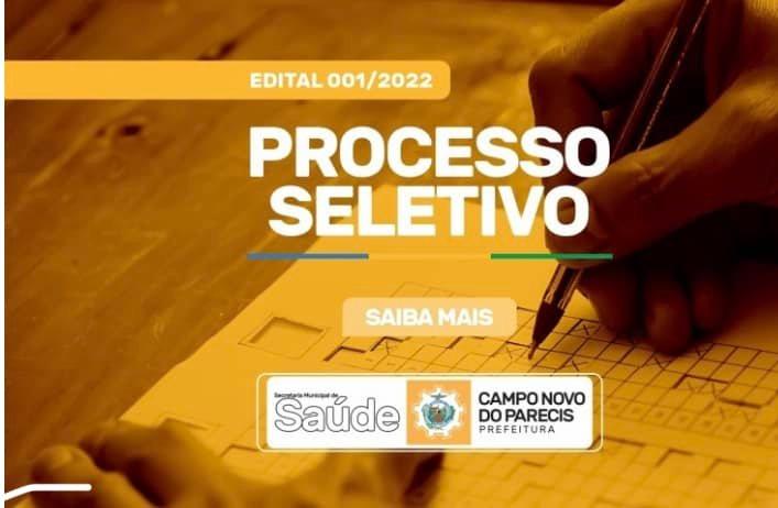 Campo Novo do Parecis divulga Processo Seletivo para área da Saúde
