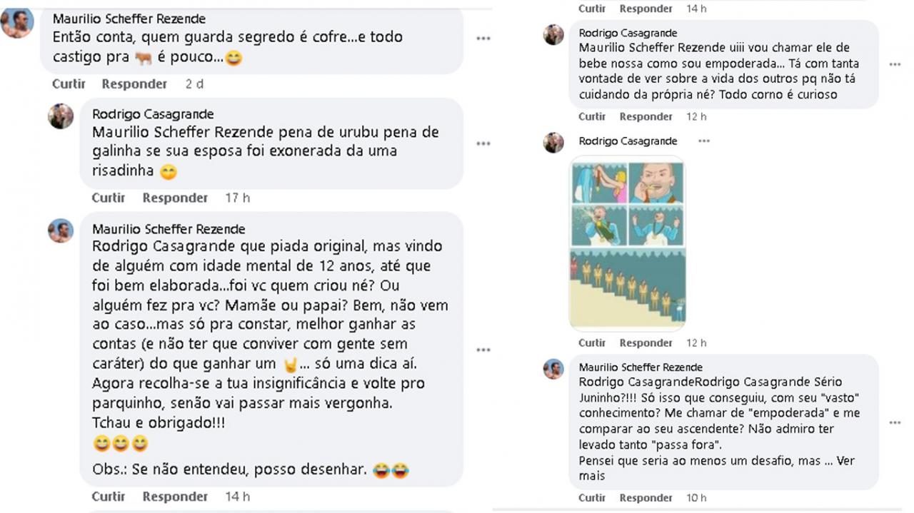 Filho do prefeito e marido de ex-secretária de Sapezal protagonizam discussão nas redes sociais