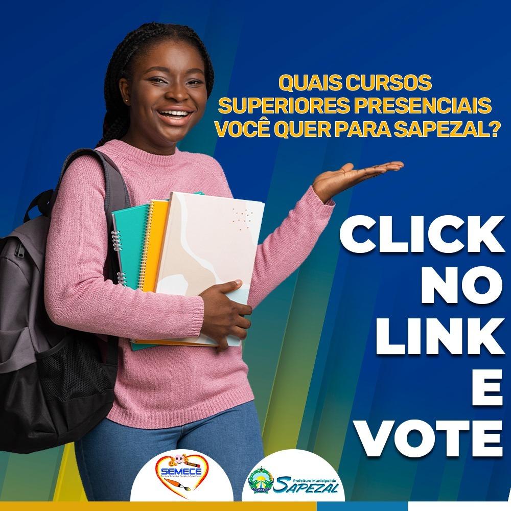 Prefeitura faz pesquisa de demanda de cursos superiores presenciais para Sapezal