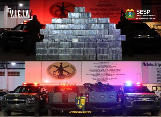 Confronto com Gefron termina com 3 mortos e 500 tabletes de cocaína apreendidos