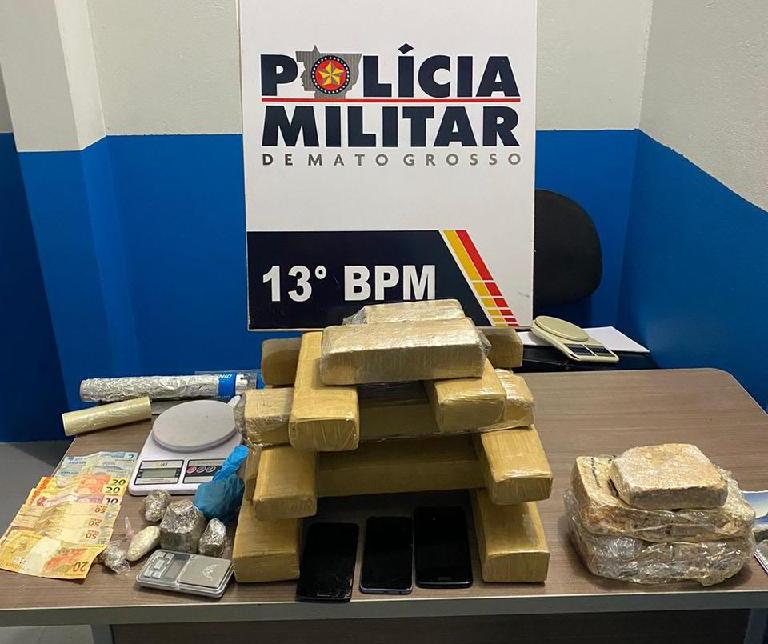 Homem é preso com 17 quilos de drogas em Lucas do Rio Verde