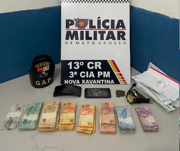 Membro de organização criminosa é preso com R$ 10 mil proveniente de tráfico de drogas