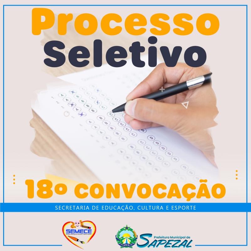 Secretaria de Educação faz 18ª Convocação de Processo Seletivo Simplificado; Veja Nomes