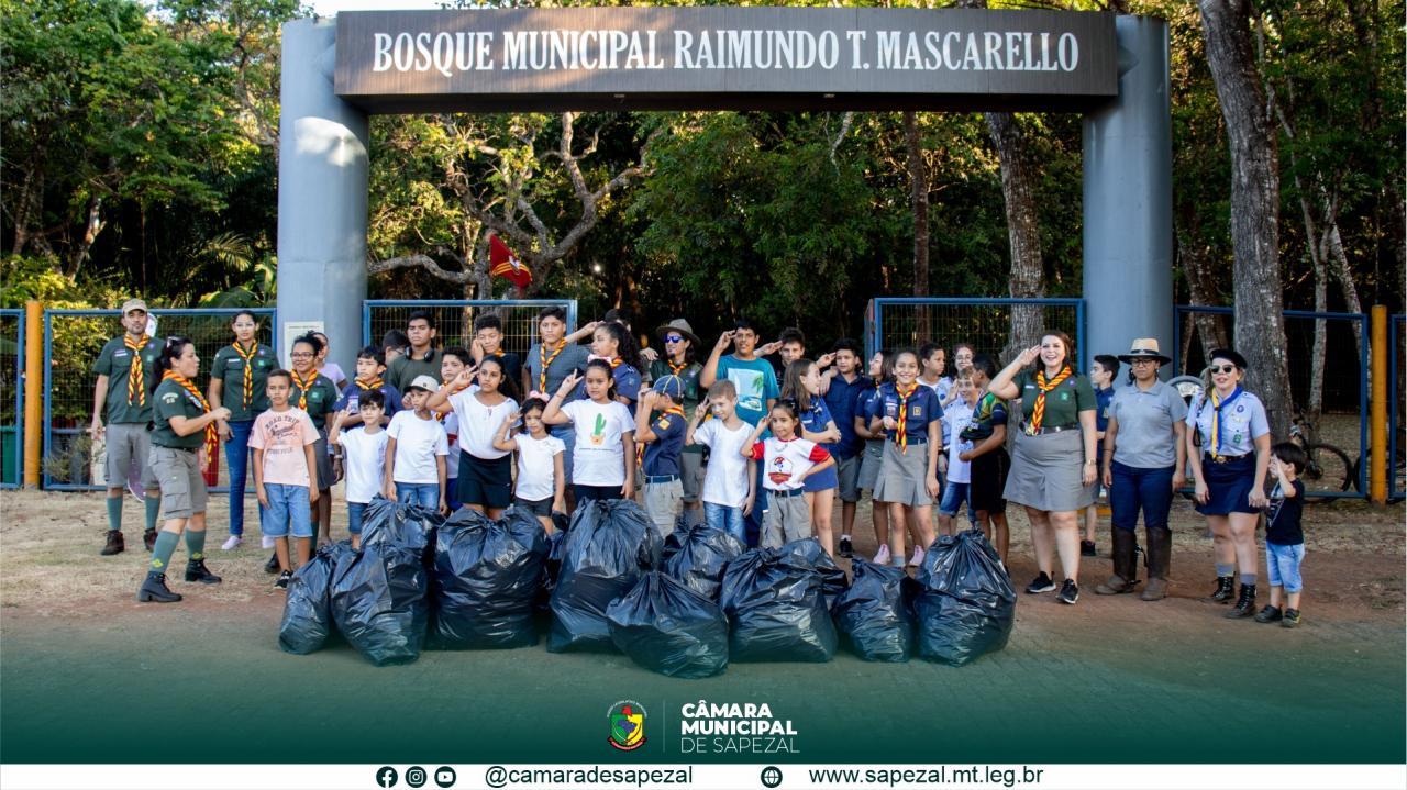 Grupo Escoteiro Utiariti de Sapezal realiza o Mutirão Nacional Escoteiro de Ação Ecológica – MutEco.