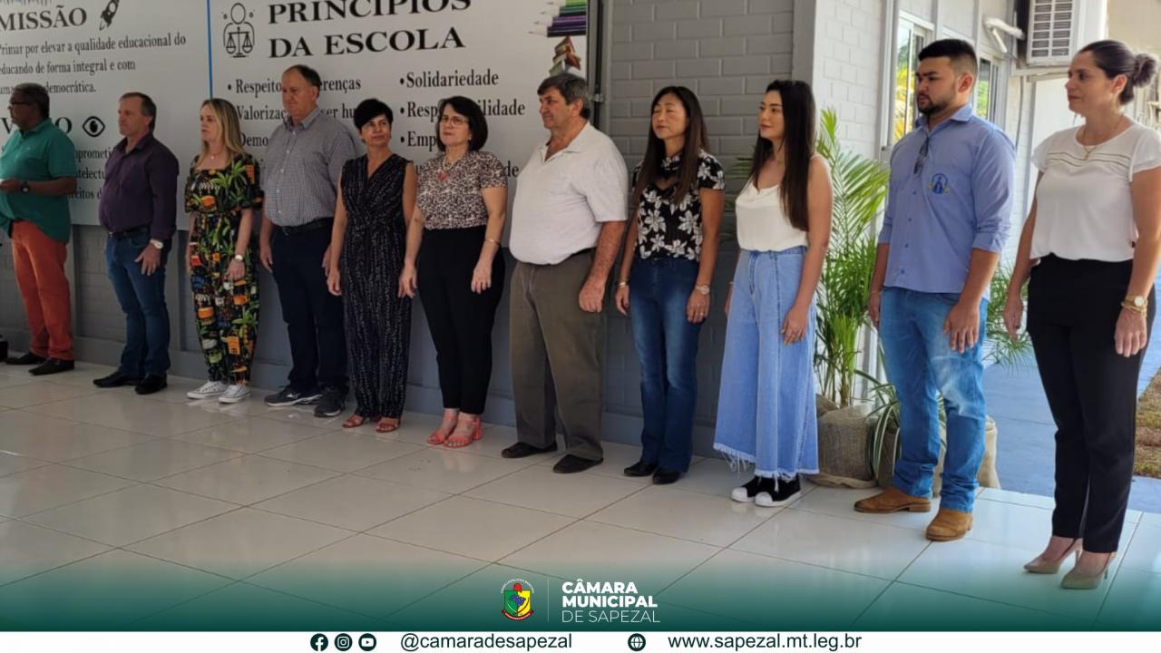 Vereadores participam de Inauguração da reforma e ampliação da Escola Municipal Jaime Marcelo Schecheli.