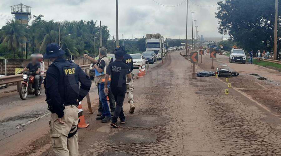 Homem de 33 anos morre em acidente de moto na BR-364