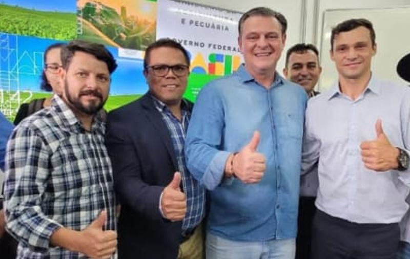 Vereadores de Sapezal participam da primeira agenda oficial de Fávaro em MT