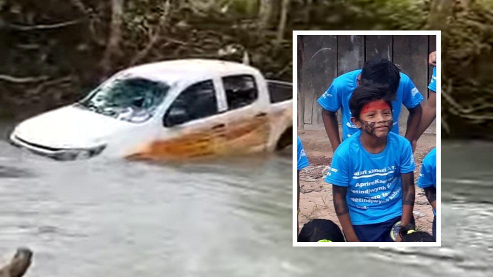 Menino indígena de 5 anos morre após caminhonete cair em rio; Vídeo
