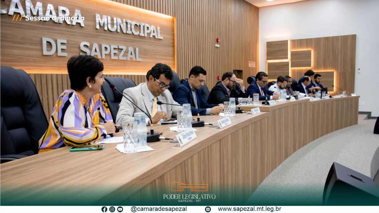 Câmara Municipal de Sapezal aprova projetos e indicações durante sessão ordinária