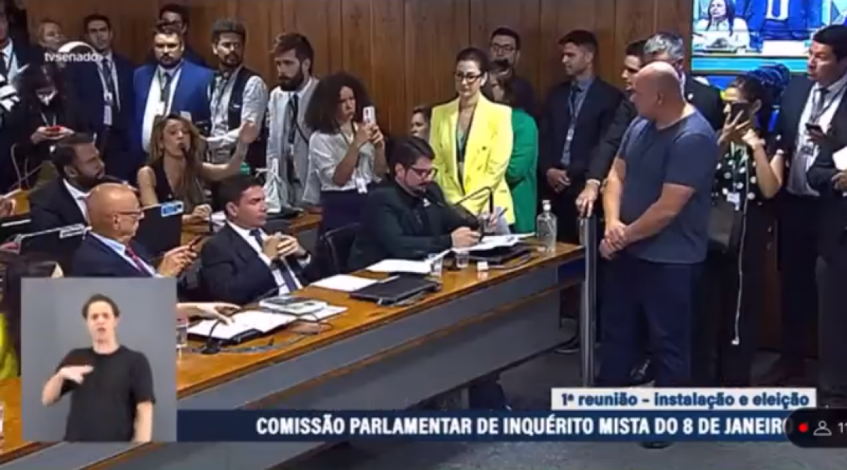 Deputado Abílio Brunini causa tumulto ao desrespeitar regras e interromper sessão da CPMI de 8 de Janeiro