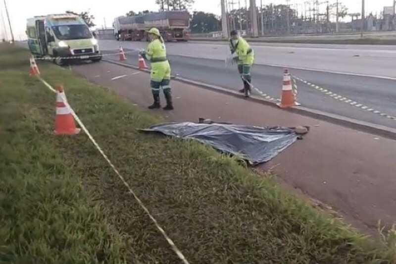 Idoso morre atropelado em Sinop e motorista foge do local sem prestar socorro