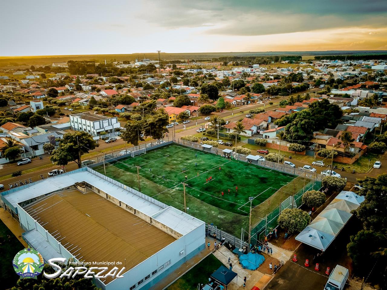 Investimento de 300 mil reais revitaliza campo de futebol do bairro Popular em Sapezal