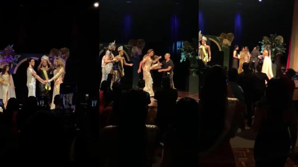 Marido de candidata derrotada no concurso Miss Gay Mato Grosso causa tumulto e danifica coroa