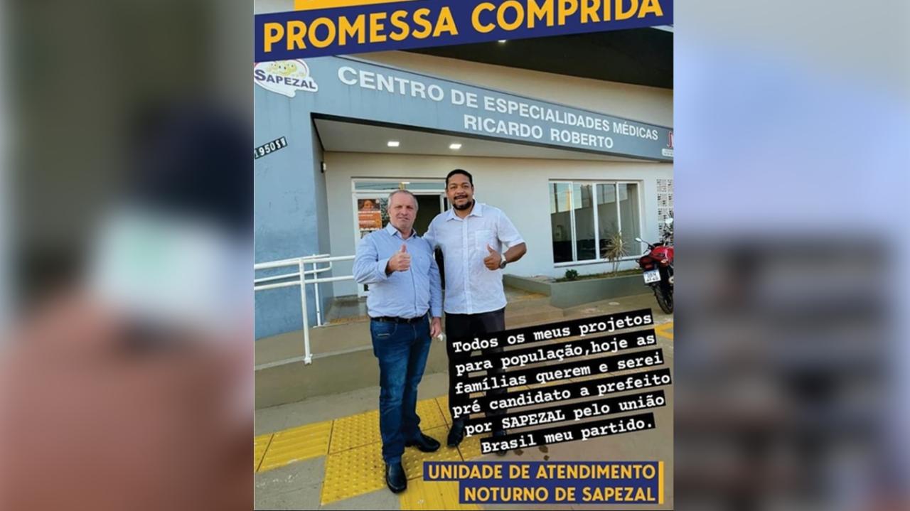 Em foto ao lado de Casagrande, Joilson Assunção anuncia pré-candidatura a prefeito