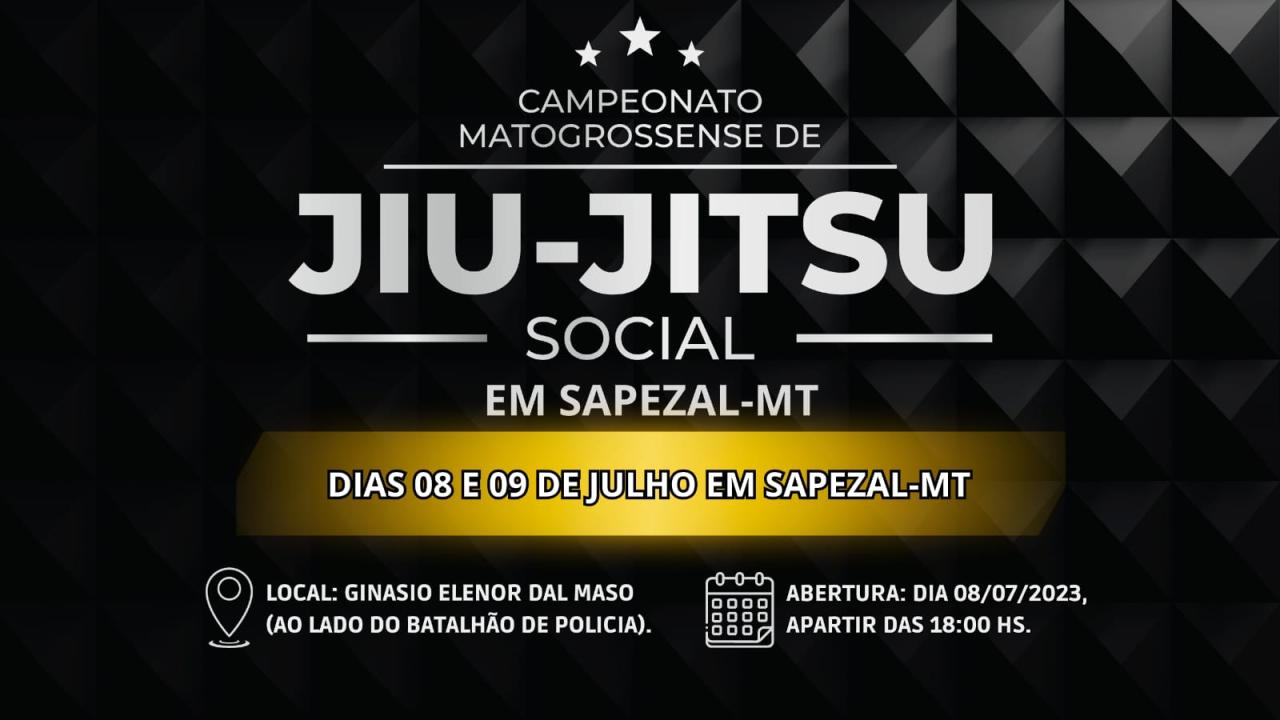 Sapezal se prepara para o 2° Campeonato Matogrossense de Jiu-jitsu Social