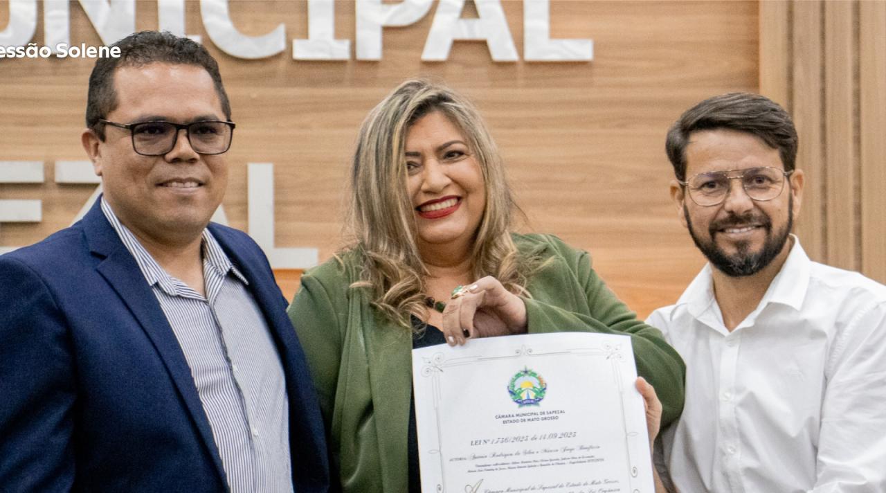 Professora Margarete ganha o título de Cidadã Sapezalense
