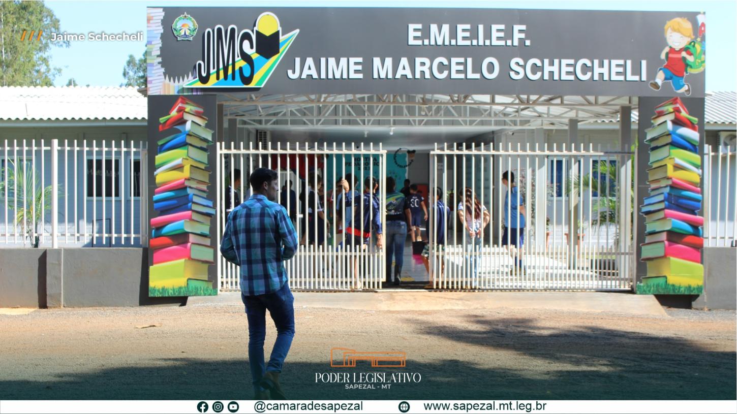 Vereador Eliston Inspeciona Obras de Reforma na Escola Municipal Jaime Schechelli em Sapezal