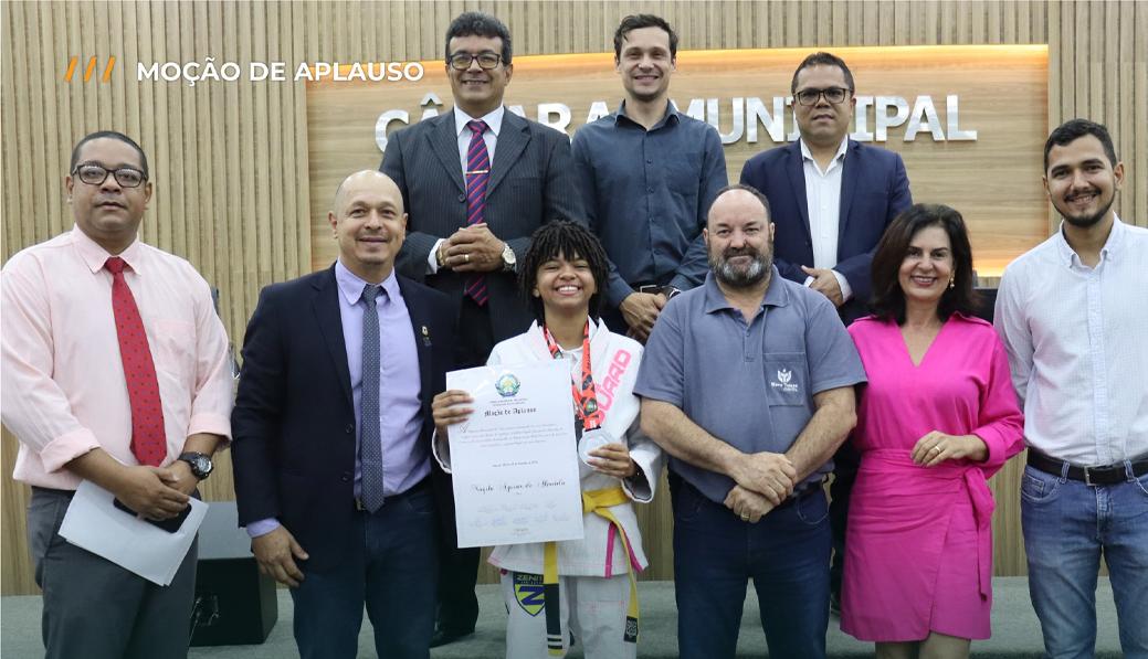 Câmara apresenta Moção de Aplauso à atleta do Jiu-jitsu