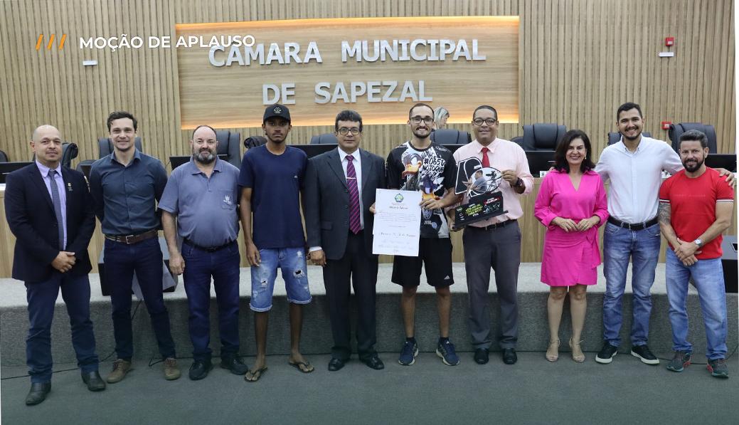 Câmara Municipal concede Moção de Aplauso ao atleta Alessanco Natanian Freitas de Campos