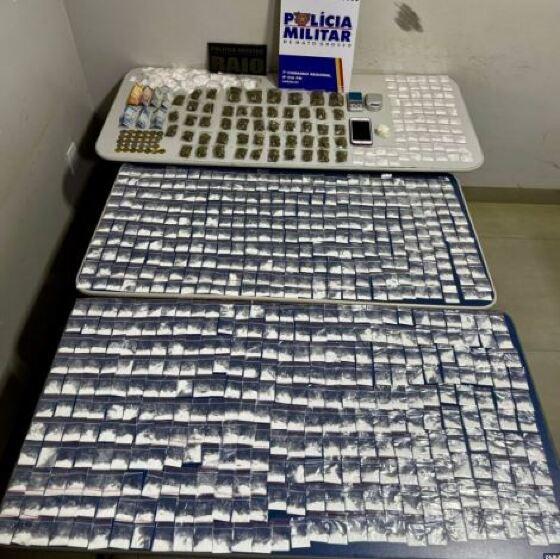 Jovens são presas com 900 porções de cocaína e maconha em Sapezal