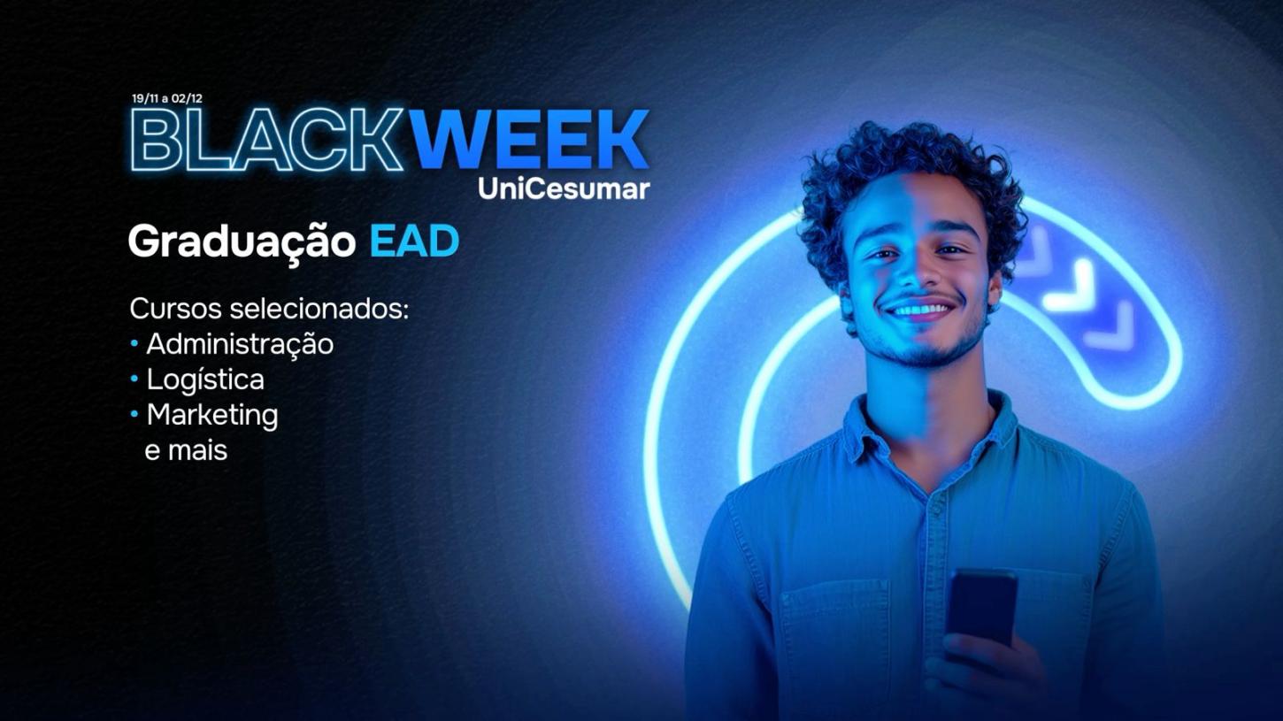 UniCesumar promove Black Week: período de descontos em diversos cursos