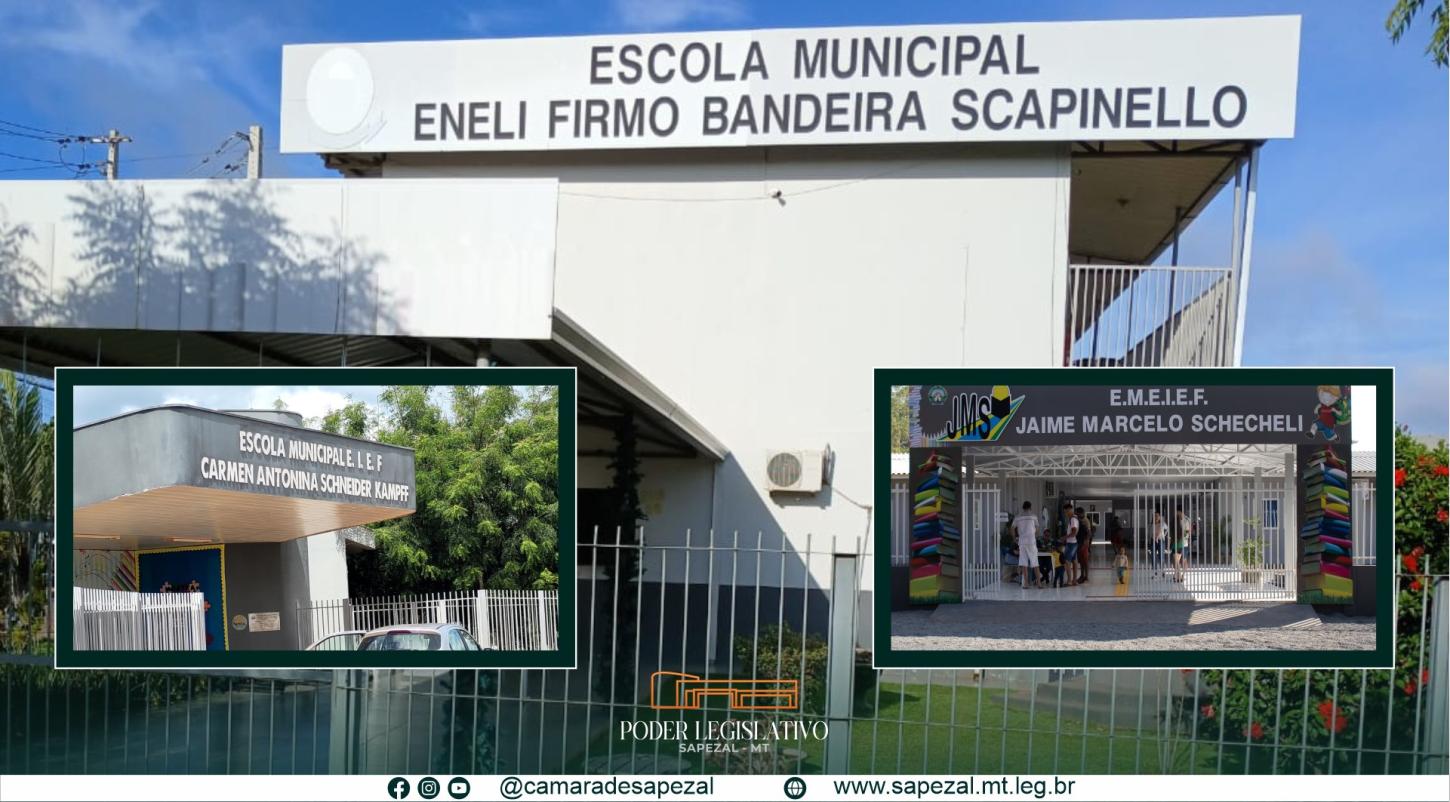Câmara Municipal de Sapezal reconhece desempenho exemplar das escolas no SAES/2024