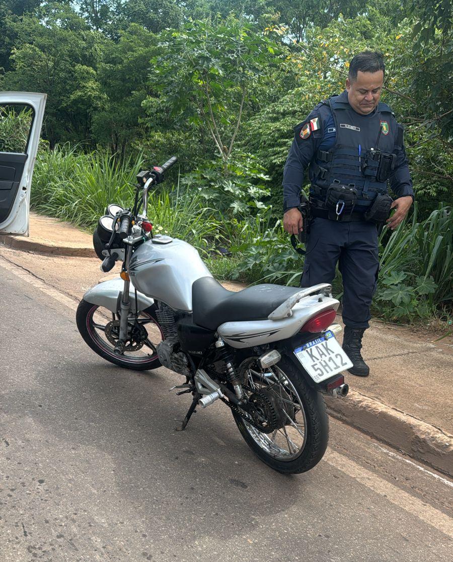 Motocicleta roubada é recuperada pela Guarda Municipal em Várzea Grande
