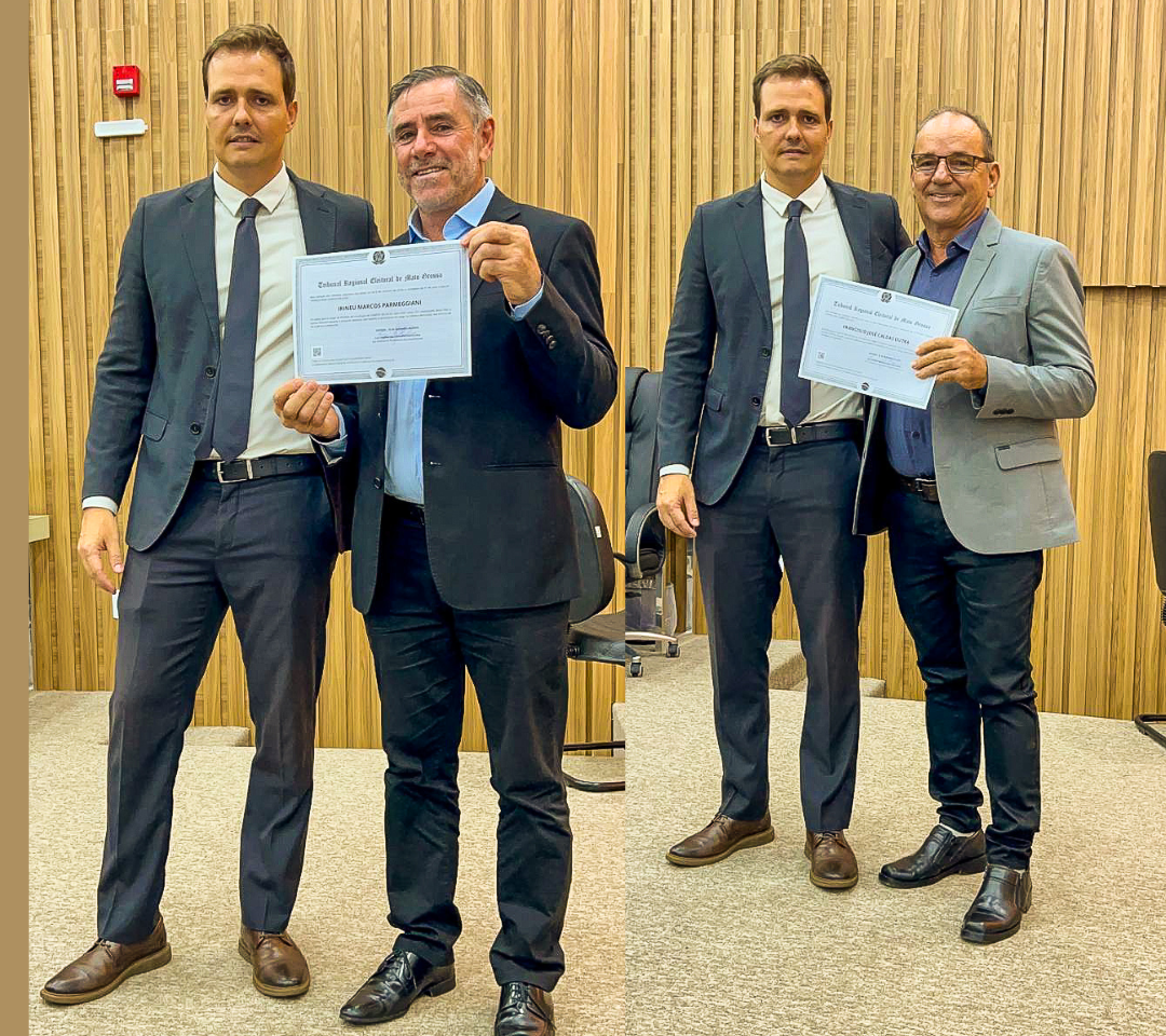 Prefeito e vice de Campos de Júlio são diplomados