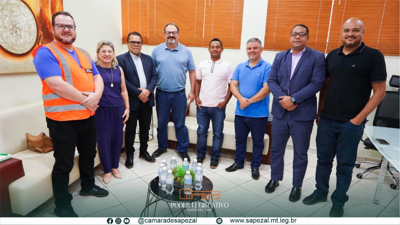 Comitiva de Sapezal realiza visita à Câmara de Nova Mutum para fortalecer parcerias e trocar experiências