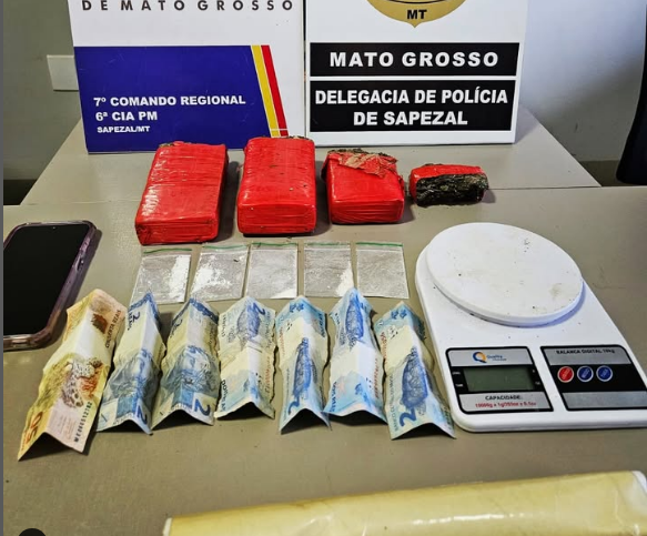 Polícia prende mulher por tráfico de drogas em operação conjunta em Sapezal
