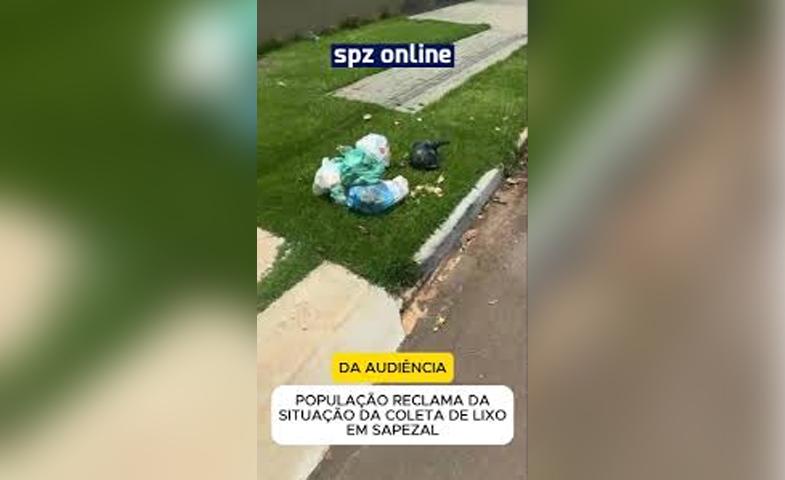 Coleta de lixo em Sapezal gera reclamações e transtornos para moradores