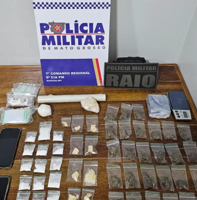 PM prende suspeitos de tráfico de drogas no Jardim Sapezal