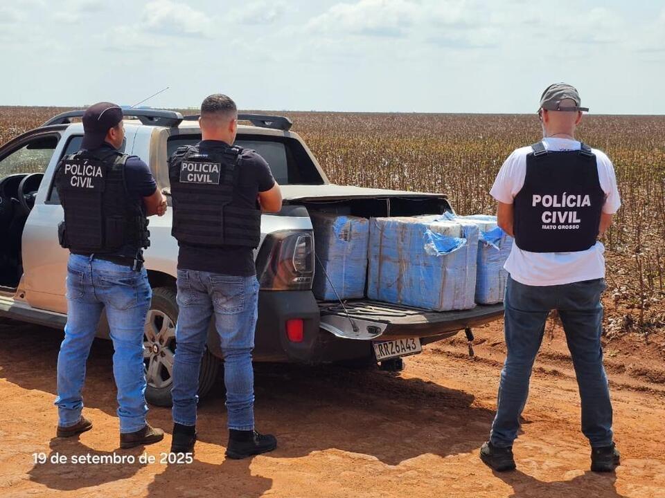 Caminhonete carregada com 240 tabletes de maconha é interceptada em Campos de Júlio