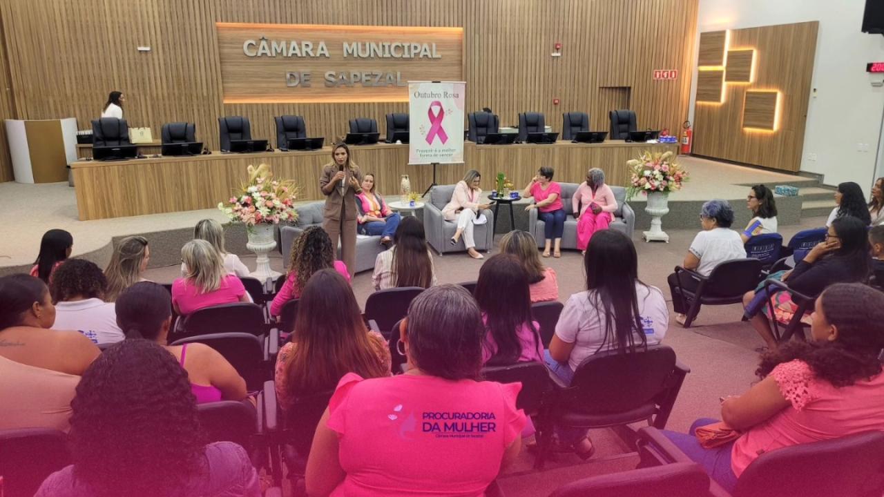 Procuradoria da Mulher promove roda de conversa sobre prevenção ao câncer de mama em Sapezal