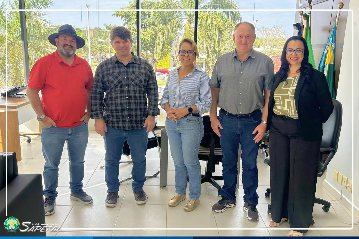 Representante da Sema visita Sapezal e reforça parceria para ações de sustentabilidade no município