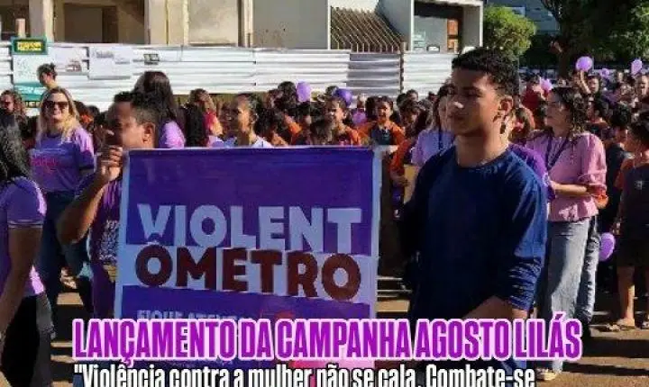 Caminhada em Sapezal reforça campanha de combate à violência contra a mulher