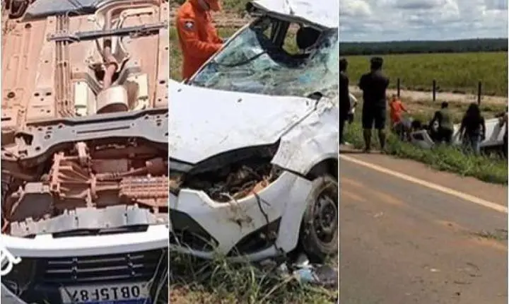 Carro capota na MT-235 e deixa quatro feridos entre Campo Novo do Parecis e Sapezal