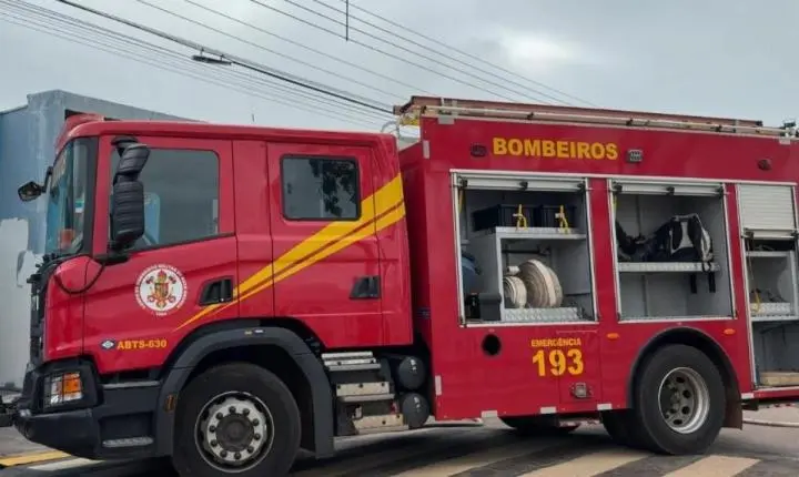 Incêndio atinge lanchonete no centro de Sapezal e mobiliza bombeiros