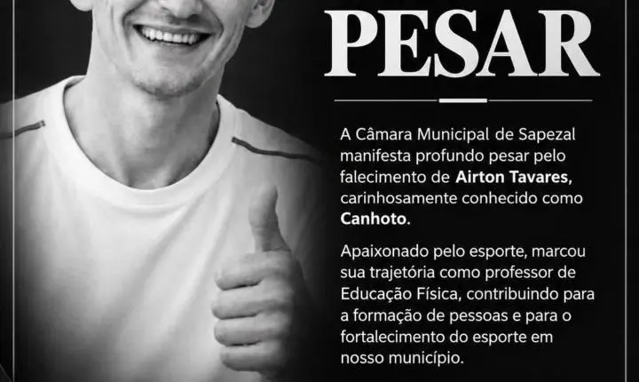 Morre Airton Tavares, o Canhoto, nome conhecido do esporte de Sapezal