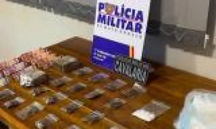 Polícia apreende drogas escondidas em geladeira e centrífuga e prende suspeita de tráfico