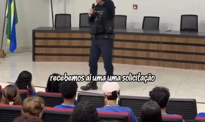 Polícia Militar realiza ciclo de palestras sobre Patrulha Maria da Penha para estudantes em Sapezal